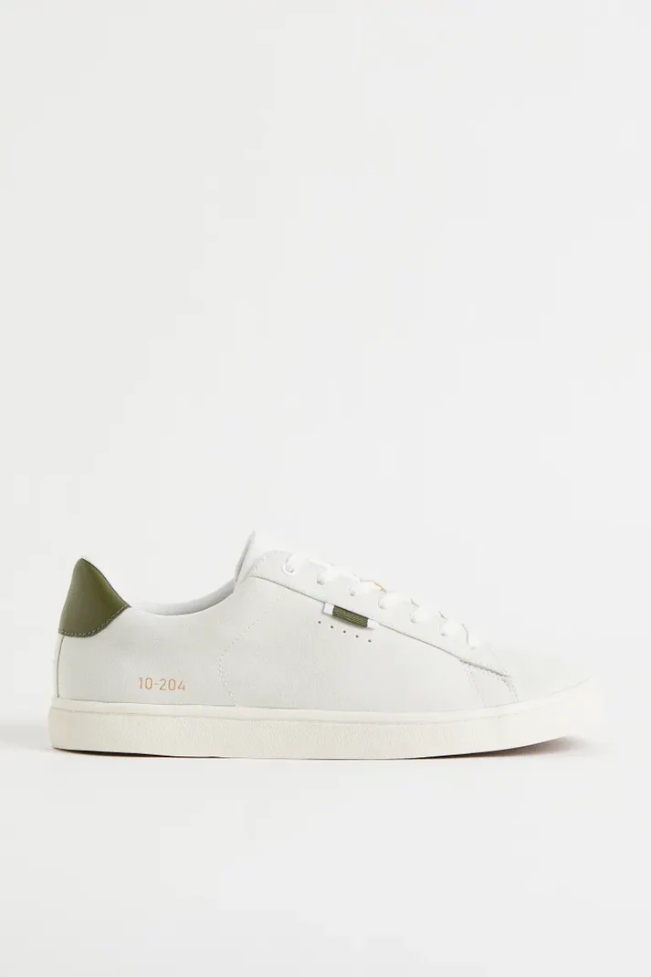 Faux Leather Sneakers - obrazek 2